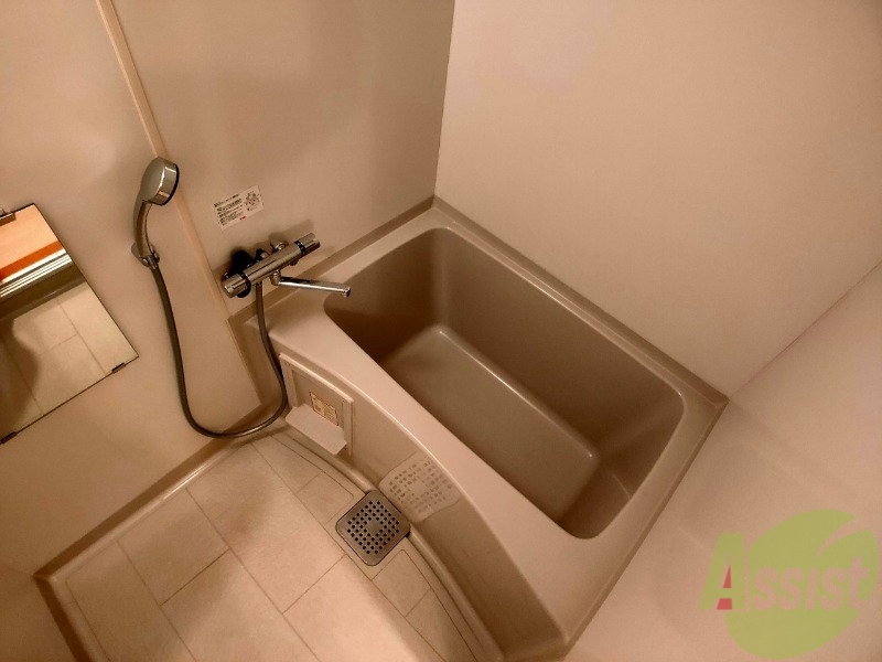 バス・シャワールーム　バスルームは狭すぎず、シャワーも浴びやすそうです。