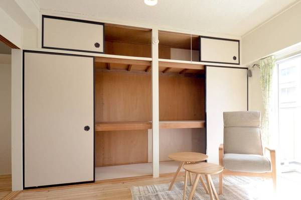 収納　モデルルームの写真です