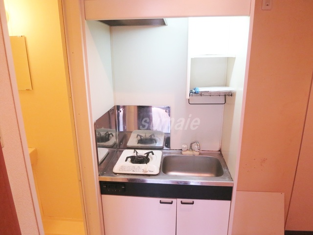 キッチン　1口ガスコンロ付のキッチンです♪