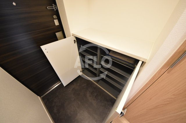 玄関　グランカリテ天神橋II　下駄箱