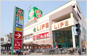 スーパー　ライフ喜連瓜破店（スーパー）まで476m