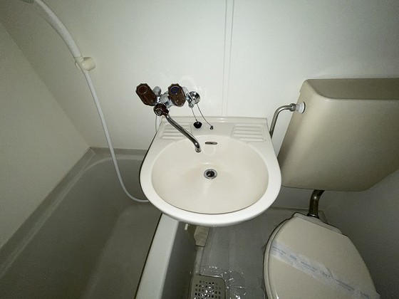 洗面設備　※別の部屋の写真です。