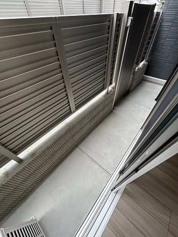 バルコニー　落ち着いた時間を過ごせるバルコニーです