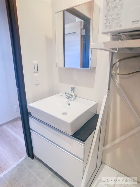 洗面設備　建築中