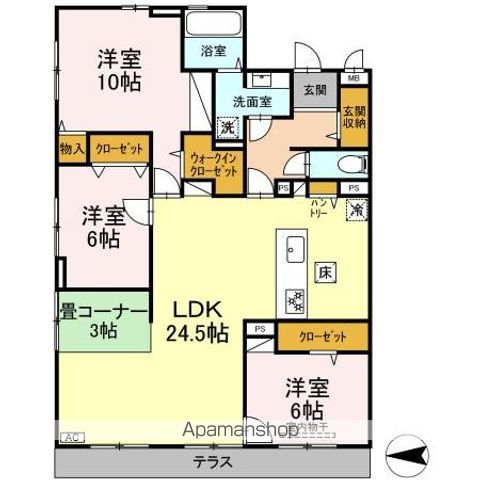 ルミエール大和東の間取り写真