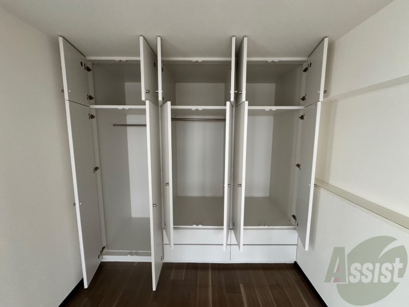 収納　収納もバッチリあるのでお部屋が片付きますよ！
