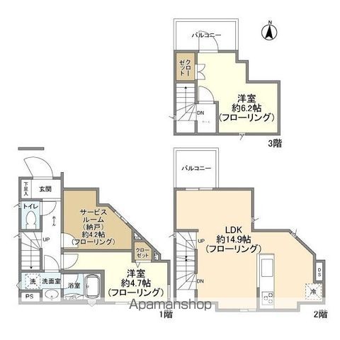 Kolet三軒茶屋の間取り写真