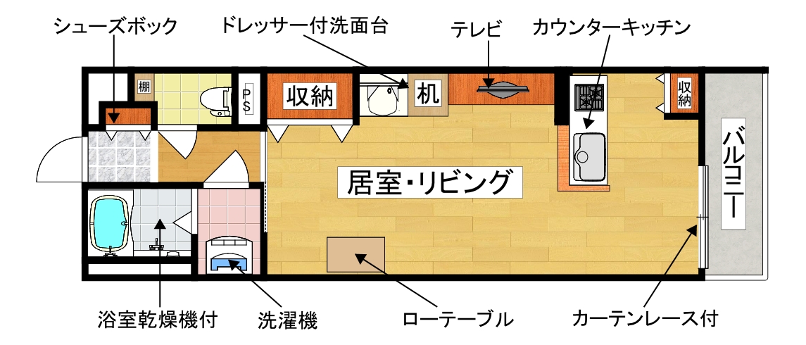 地下鉄長堀鶴見緑地線 鶴見緑地駅 徒歩18分 3階建 築13年の間取り写真