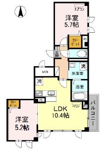 skye浦和仲町の間取り写真