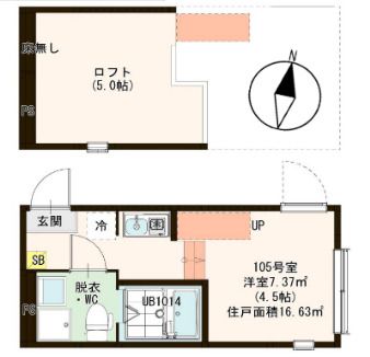 ハーモニーテラス北小岩XIVの間取り写真