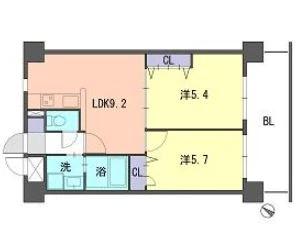 DUO FEEL福岡東の間取り写真