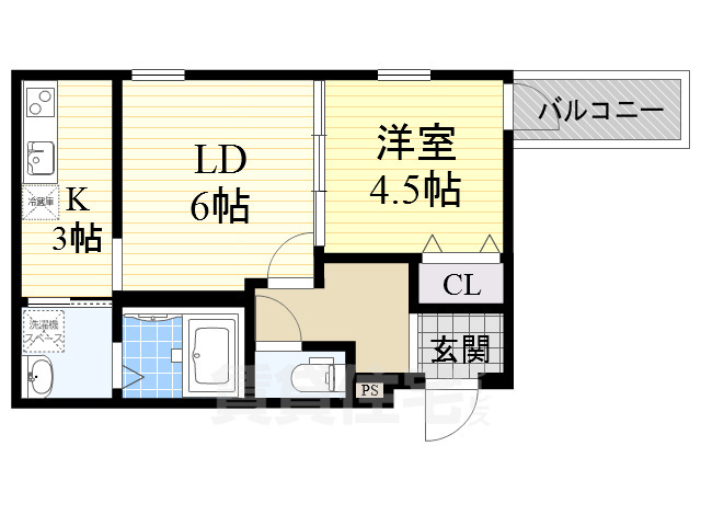 南海高野線 沢ノ町駅 徒歩5分 3階建 築6年の間取り写真
