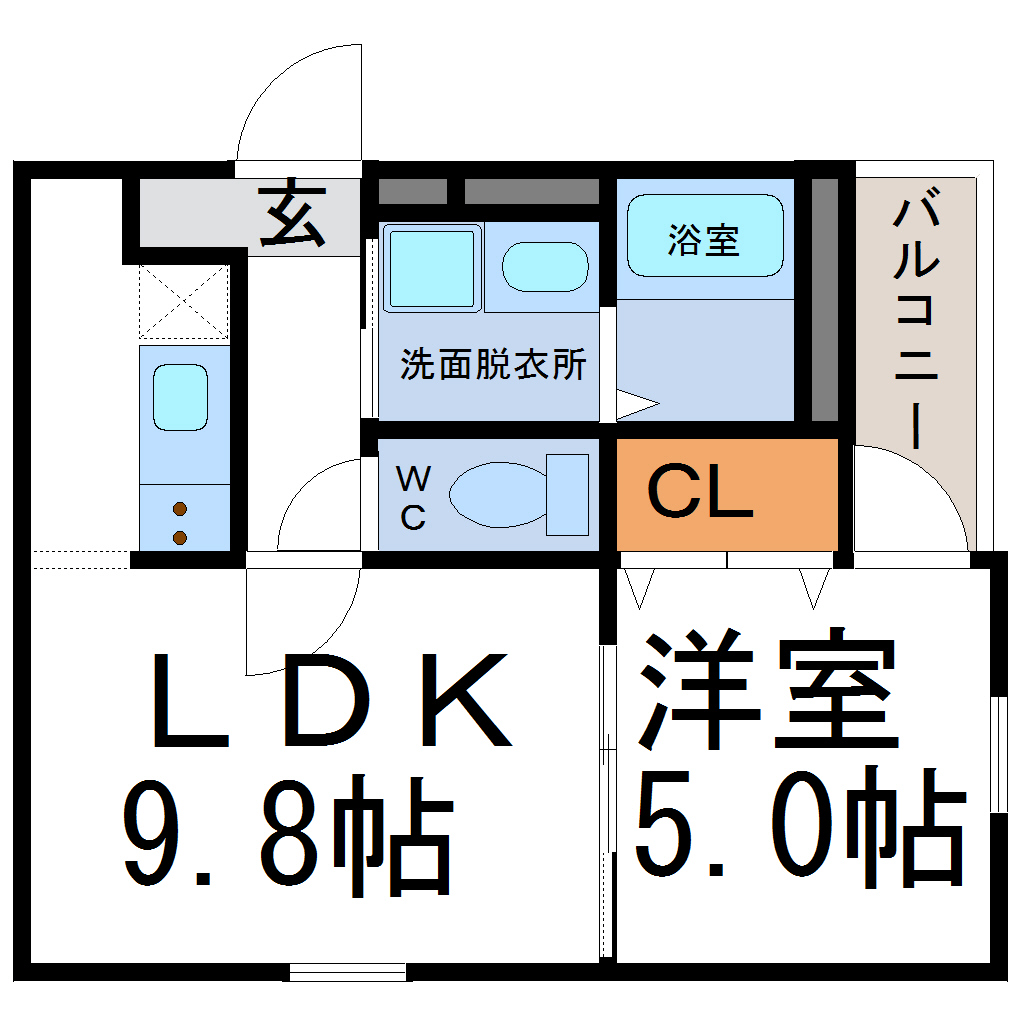 フジパレス神田北通の間取り写真