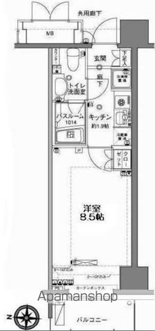 東京メトロ東西線 木場駅 徒歩9分 14階建 築20年の間取り写真