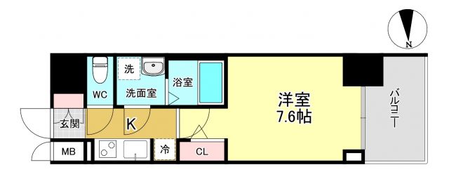 S-RESIDENCE江坂Libleの間取り写真