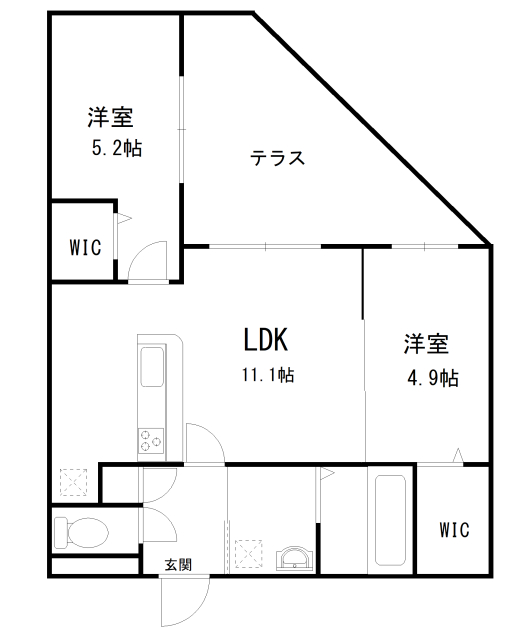 S-RESIDENCE琴似4条の間取り写真