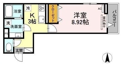 エクセリア南花畑Iの間取り写真