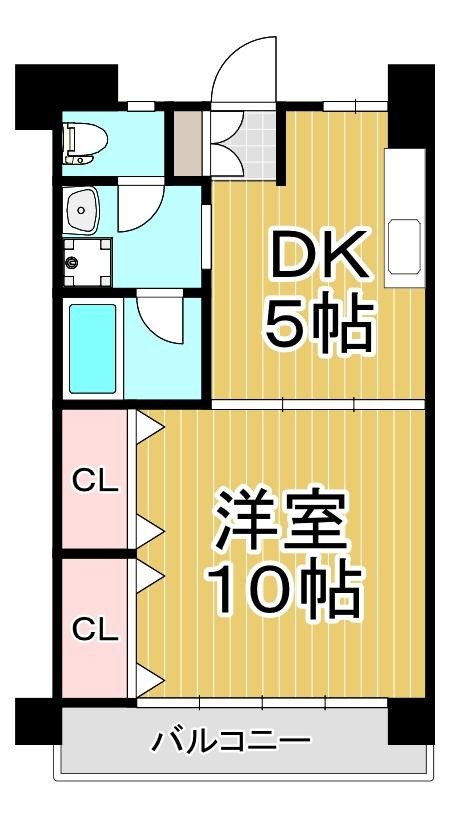 ＪＲ指宿枕崎線 宇宿駅 徒歩3分 3階建 築25年の間取り写真