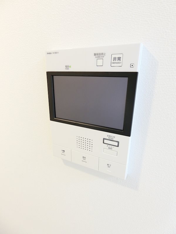 セキュリティ　来訪者を確認できるモニター付インターホン