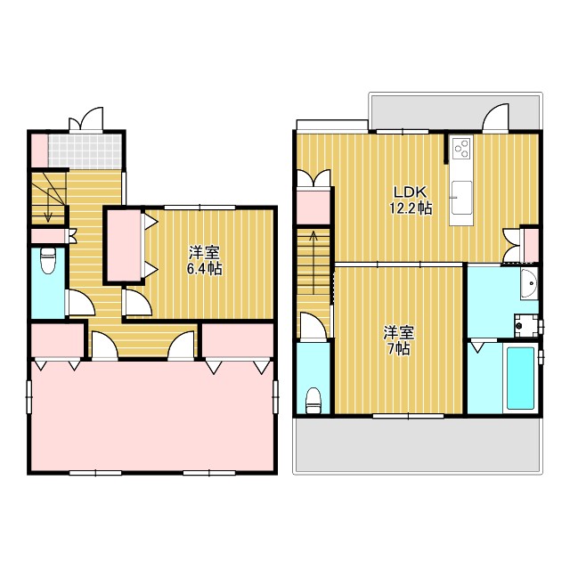 佐井寺南が丘戸建の間取り写真