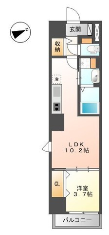シエスタ河原町の間取り写真