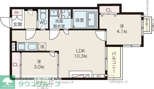 Tidy中島の間取り写真