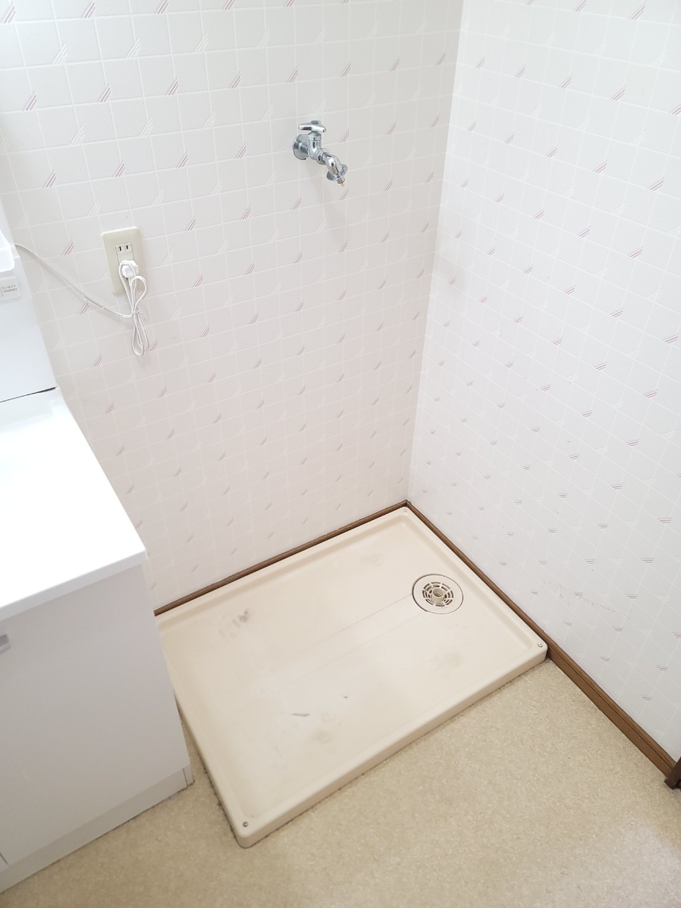 洗面設備　室内洗濯機置き場