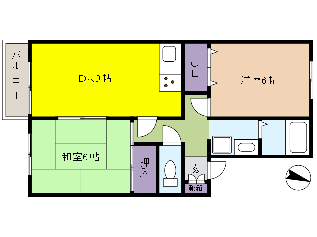 クオリティ三条の間取り