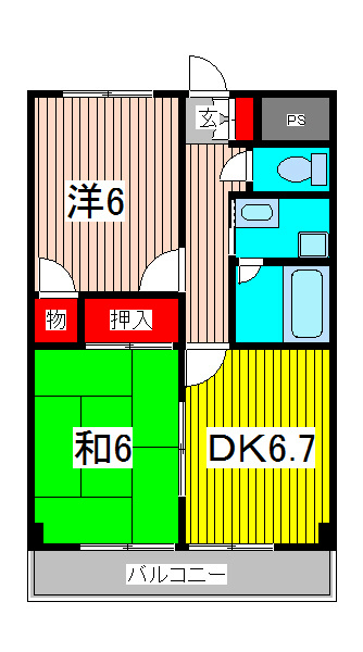 サンロードワラビの間取り