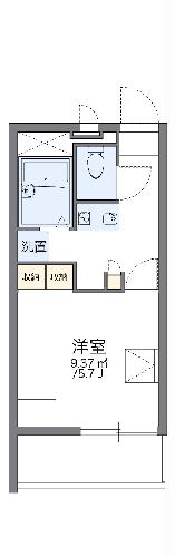 レオパレスジュネス前橋の間取り