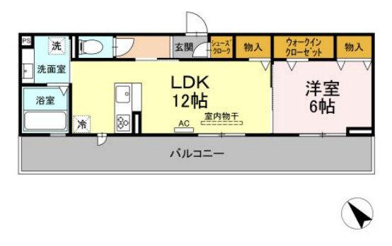 豊明市西川町のアパートの間取り