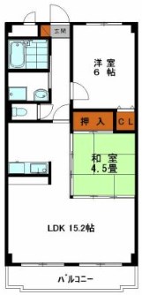 姫路市飾磨区矢倉町のマンションの間取り