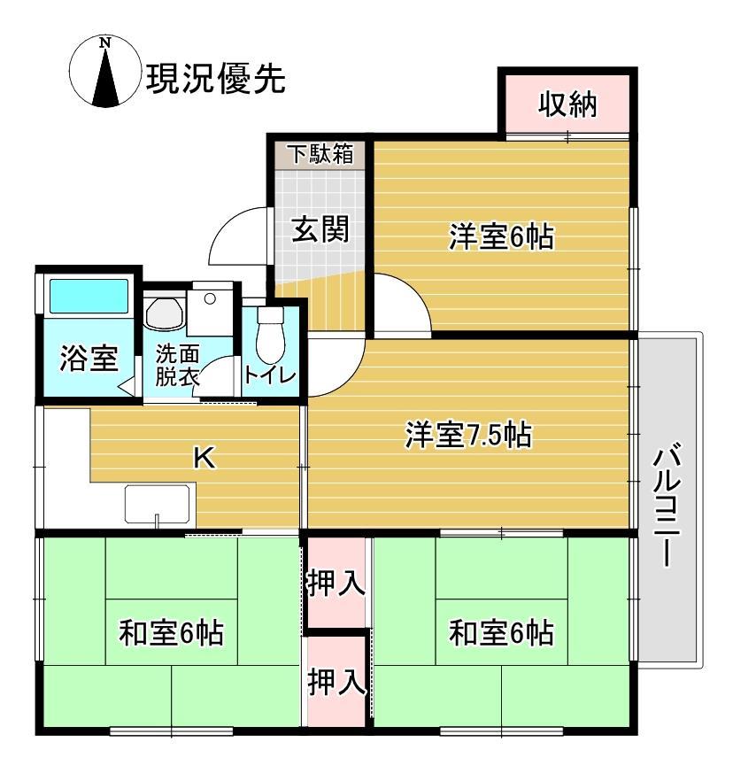 ドミール東原の間取り