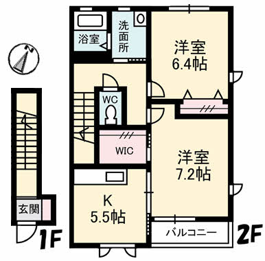 シャーメゾン大西の間取り