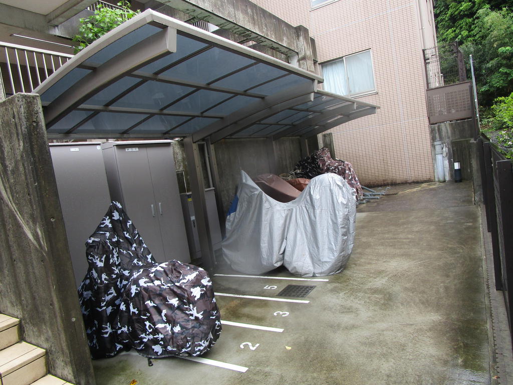 駐車場　自転車駐輪場です