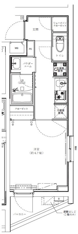 ジェノヴィア学芸大学の間取り