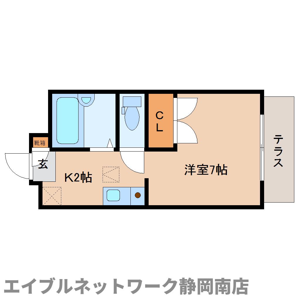 静岡県静岡市駿河区曲金６（アパート）の賃貸物件の間取り