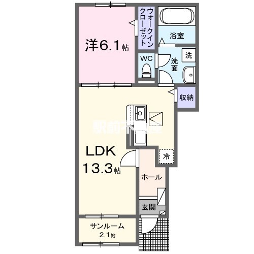 エクセラン依井Ｃの間取り