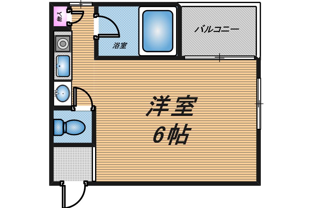 THECITY弁天町の間取り