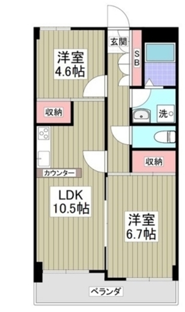 かさまビル9の間取り