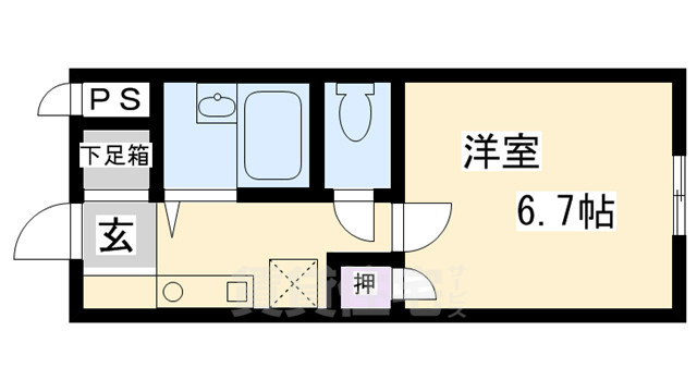 グランタック河原町五条の間取り