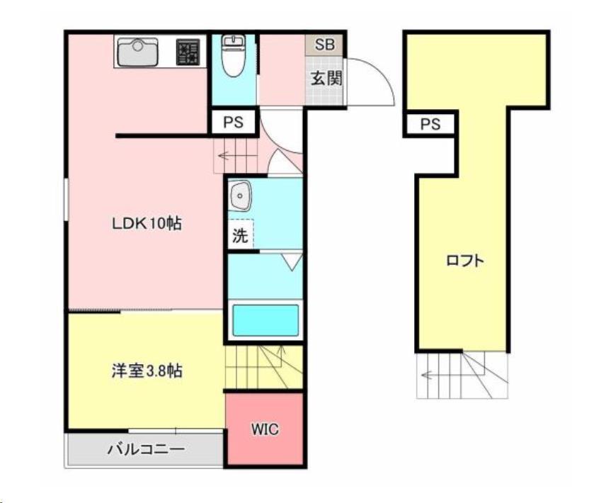 ＬＦＢ　ＡＰＡＲＴＭＥＮＴ幡生の間取り