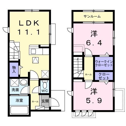 カーサ双葉の間取り