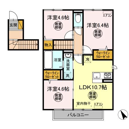 ベルカーサの間取り