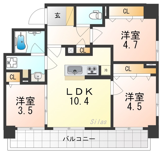 ブランシエスタ山科大塚の間取り