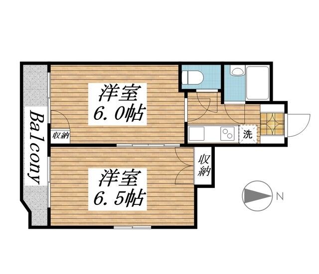 新潟市中央区本町通５番町のマンションの間取り