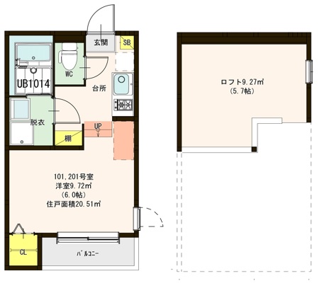 Les Saisons淀の間取り