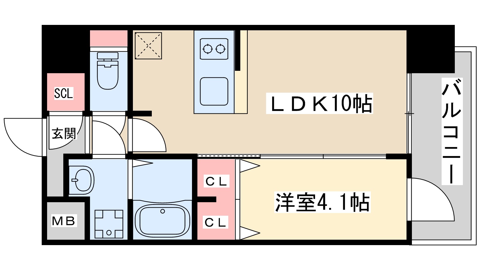 【プレサンス新大阪イオリアの間取り】