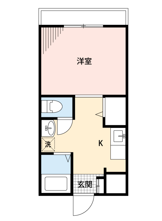 丸亀市土器町東のマンションの間取り