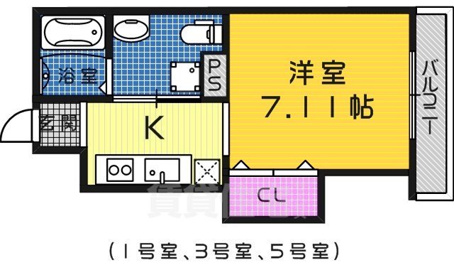 シュクル堺の間取り